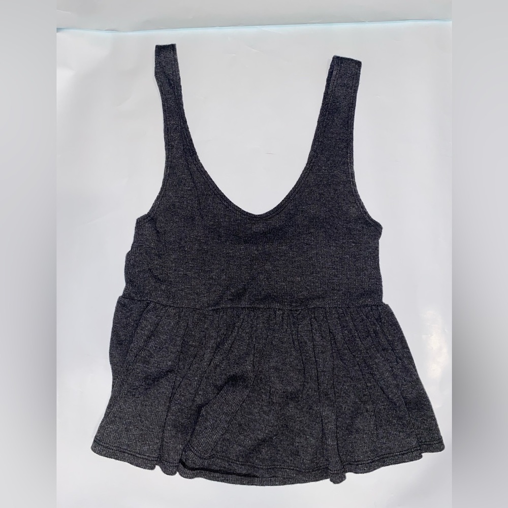 Black grey flowy camisole tank women’s Small